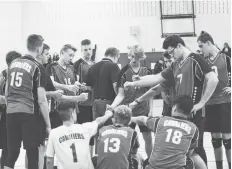  ?? [FILE PHOTO] ?? Woodland Boys’ volleyball squad.