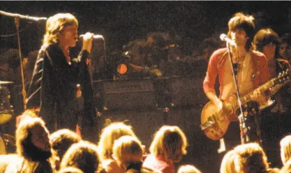  ?? Robert Altman / Getty Images 1969 ?? The Rolling Stones perform the infamous 1969 Altamont concert captured in “Gimme Shelter.”