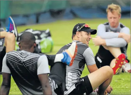  ?? Picture: MARK ANDREWS ?? AMPED: The Warriors, seen training at Buffalo Park in East London yesterday, are ready for the Cape Cobras this weekend