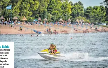  ??  ?? A 200 km. de Bahía El distrito cuenta con extensas playas en sus tres balnearios: Laguna Alsina, sobre la RP 65; Cochicó, en el kilómetro 208 de la RN 33; y Lago del Monte, apenas a 400 metros del centro de la ciudad cabecera.