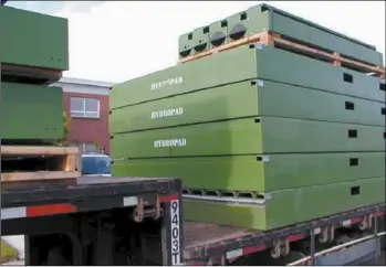  ??  ?? The Hydropad is modular and can be transporte­d to any location.