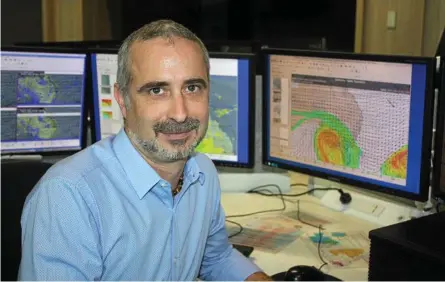  ?? Photo: Contribute­d ?? WEATHER MAN: USQ alumni Adam Blazak is now a meteorolog­ist with BoM.