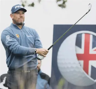  ??  ?? Tournament host Lee Westwood (nine under par) is among five players three shots behind leader Tyrrell Hatton after two rounds of golf’s British Masters at Close House at Heddon-on-the-Wall, near Newcastle. Hartlepool’s Graeme Storm is joint seventh on...