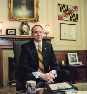  ??  ?? Deputy Attorney General Rod Rosenstein JARRAD HENDERSON/USA TODAY