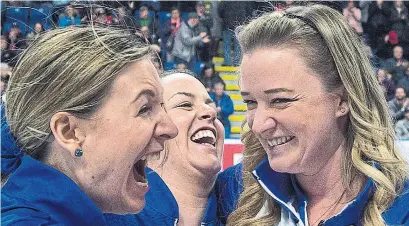  ?? ANDREW VAUGHAN THE CANADIAN PRESS FILE PHOTO ?? Two-time Scotties champion Chelsea Carey, right, is without a team heading toward the Olympic Trials.