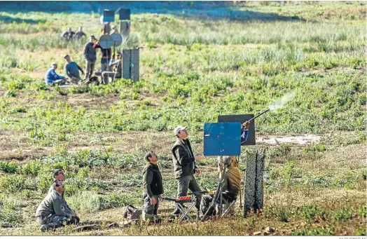  ?? JULIO GONZÁLEZ. ?? Una montería entre Vejer y Benalup.