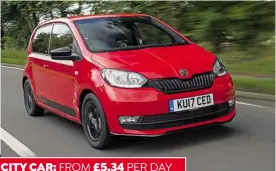  ??  ?? CITY CAR: FROM £5.34 PER DAY