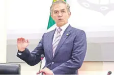  ??  ?? Miguel Ángel Mancera dijo que el amparo que interpuso el consejero jurídico “por su propia naturaleza” es del Gobierno de la CDMX.