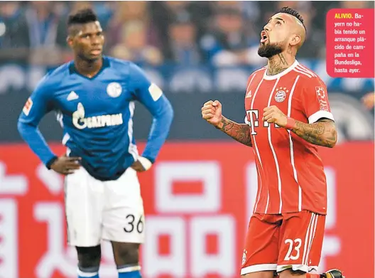  ??  ?? Bayern no había tenido un arranque plácido de campaña en la Bundesliga, hasta ayer.