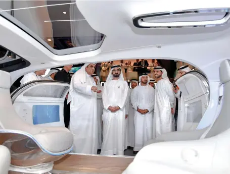  ?? Wam ?? Sheikh Mohammed bin Rashid, Vice President and Ruler of Dubai, attends the opening of Gitex Technology Week at the Dubai World Trade Centre yesterday