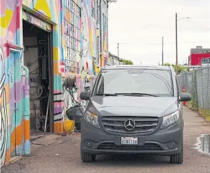  ??  ?? A Mercedes Metris van at Peace Vans, which has seen plenty of new business this year as families consider safer, socially distanced vacation options for their summer holidays.