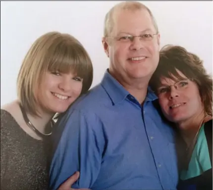  ??  ?? ‘His family was his world’: Germanwing­s air crash victim Martyn Matthews with, from left, daughter