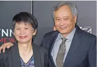  ??  ?? Jane Lin and Ang Lee attend the world premiere of ‘Billy Lynn’s Long Halftime Walk’, during the 54th New York Film Festival, at AMC Loews Lincoln Square in New York. —AP photos