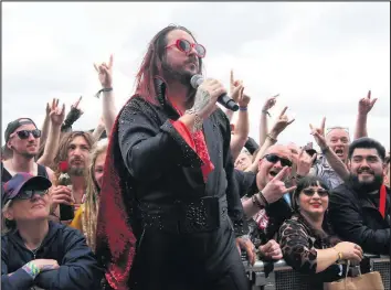  ?? (Photo by Joseph Raynor/ Nottingham Post) ?? ■ Elvana perform on the Zippo Encore Stage at Download Festival 2019.