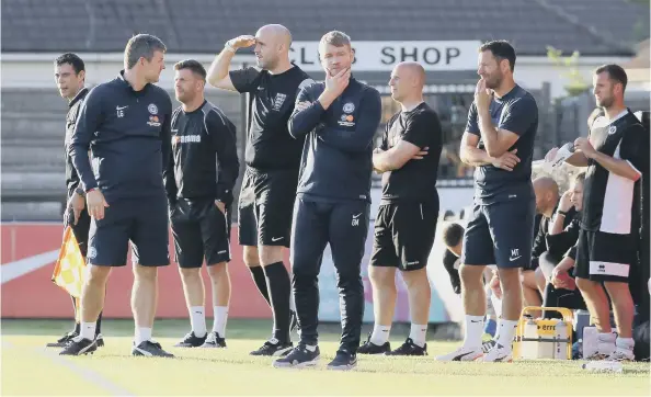  ??  ?? Posh manager Grant McCann is ready for all the challenges ahead.