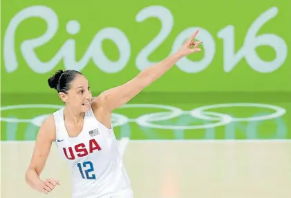  ?? AP ?? La reina. Diana Taurasi conquistó cuatro medallas olímpicas con Estados Unidos, la última en Río 2016.