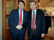  ??  ?? Nel 2012 Matteo Renzi e Flavio Delbono