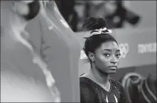  ?? REUTERS ?? Simone Biles, pictured at a training session in Tokyo on Thursday, was among hundreds of athletes sexually abused by jailed former USA Gymnastics doctor Larry Nassar.