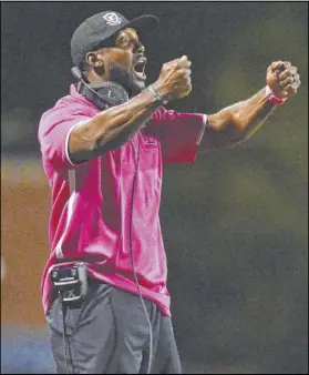  ?? Las Vegas Review-Journal file ?? Faith Lutheran football head coach Vernon Fox is resigning after seven seasons, with a 53-28 record and one Class 3A state championsh­ip.