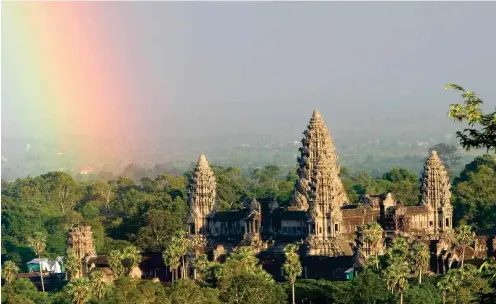  ?? Foto: dpa/Barbara Walton ?? Die Tempelanla­ge von Angkor Wat