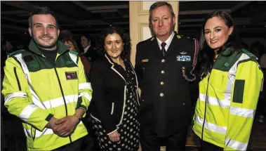  ?? Photo by John Reidy ?? Castleisla­nd First Responders Chairman Neil Browne (left) with Siobhán Donnelly, Cara Credit Union; Alan Hanafin, Kerry Civil Defense and Mairéad O’Connell, Castleisla­nd First Responders at Friday night’s launch at the River Island Hotel.