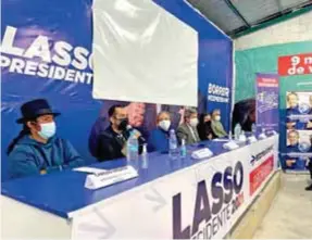  ??  ?? RESPALDO. Varios frentes se suman a respaldar la candidatur­a de Guillermo Lasso.