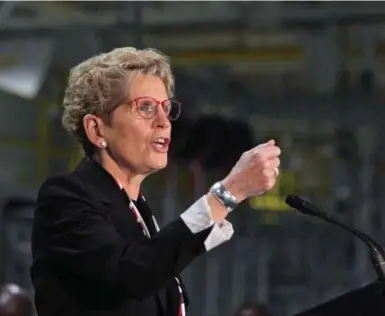  ?? DAVE CHIDLEY/THE CANADIAN PRESS ?? It is not clear that Premier Kathleen Wynne’s plan to tackle precarious work goes far enough, Thomas Walkom writes.