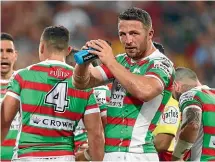  ??  ?? Sam Burgess, pictured, can handle the pressure, says his brother George.