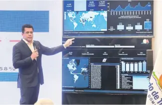  ?? F.E ?? El ministro David Collado ofreció los datos.