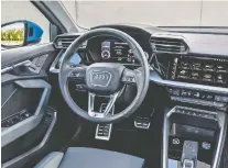  ??  ?? The fourth-genw Audi A3 will feature a smarter cabin with a cockpit feel.