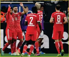  ?? Photo: Flashscore ?? On top… Bayern Munich climbed to the top of the Bundesliga ahead of the World Cup break after beating Schalke 04.