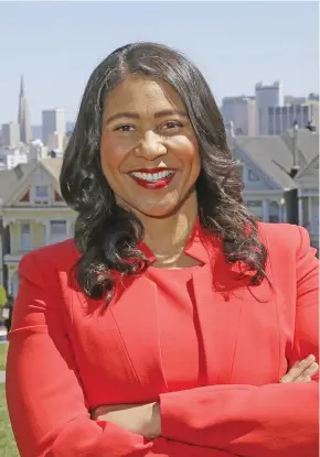  ??  ?? London Breed will be the only woman among the mayors of the United States of America’s 15 biggest cities.