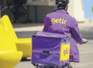  ?? ?? A courier of Getir rides to deliver an online grocery delivery, Dusseldorf, Germany, July 8, 2023.