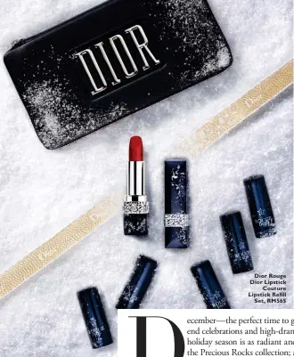  ??  ?? Dior Rouge Dior Lipstick Couture Lipstick Refill Set, RM565