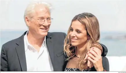  ?? INSTAGRAM ?? Richard Gere junto a su esposa, la española Alejandra Silva, con quien se casó en 2018 siguiendo un ritual budista.