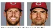  ??  ?? Shortstop Zack Cozart (left), voted to start by fans, will make his first All-Star Game appearance. First baseman Joey Votto is in for a fifth time.