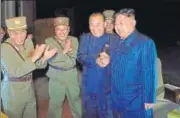  ?? REUTERS ?? North Korean leader Kim JongUn at the second testfire of the interconti­nental ballistic missile (ICBM) Hwasong14 in an undated picture provided by KCNA in Pyongyang.