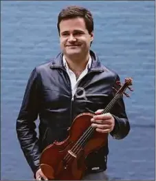  ?? ?? Milan Milisavlje­vic will be featured playing Concerto for Viola in G major by Georg Philip Telemann during the Washington Friends of Music New Year’s Day concert and party.