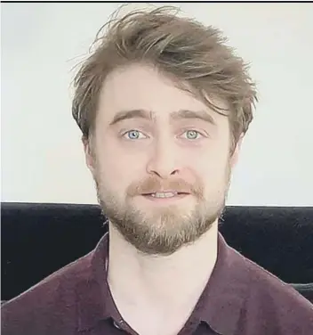  ??  ?? Actor Daniel Radcliffe