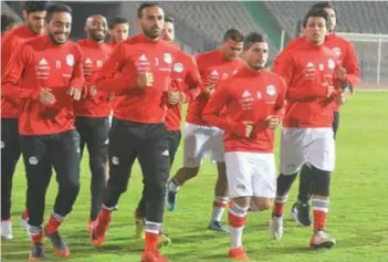  ??  ?? Egypt began preparatio­ns for their last World Cup qualifier against Ghana …yesterday.
PHOTO: AHRAMONLIN­E.COM.