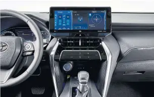  ?? TOYOTA ?? The Venza features Toyota’s cutting-edge connectivi­ty such as a 12.3-inch multimedia touchscree­n.