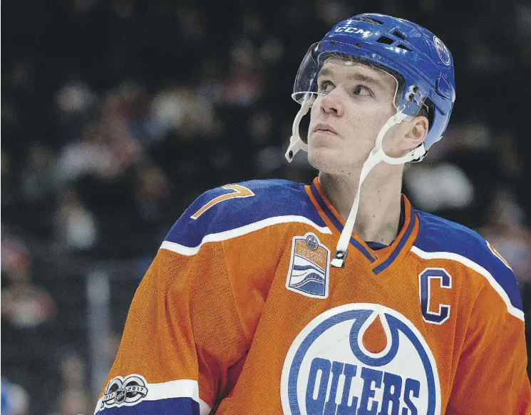  ?? DAVID BLOOM ?? For the Oilers’ Connor McDavid, the looming NHL post-season will be different in scope, but familiar in substance. “His demeanour stayed similar from Day One through day whatever we’re at right now,” says Edmonton Oilers head coach Todd McLellan.