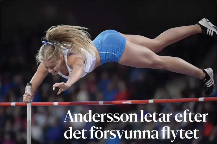  ?? FOTO: LEHTIKUVA/VESA MOILANEN ?? Saga Andersson har represente­rat Finland i Sverigekam­pen under de två föregående säsongerna, men det är ovisst om hon är med i laget i år.