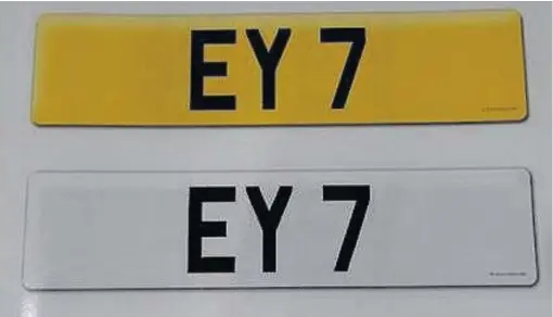  ??  ?? The EY 7 plate belonged to only the seventh car registered on Anglesey back in 1903. It exceeded the £20-25k guide price