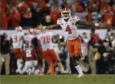  ?? ASSOCIATED PRESS FILE ?? In his most recent mock draft, ESPN analyst Mel Kiper has the Browns taking Clemson’s Deshaun Watson with the No. 12 pick.