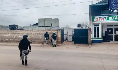  ?? ESPECIAL ?? hechos, el Ejército y la Guardia Nacional vigilan las calles de Guachochi