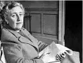  ?? ?? Agatha Christie nel 1946 (Archivio Corsera)