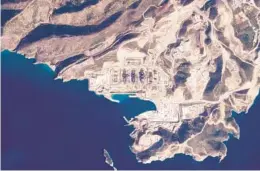  ?? PLANET LABS PBC ?? This satellite image shows a nuclear power plant under constructi­on Feb. 10 in Akkuyu, Turkey. The plant appears not to have been affected by a powerful Feb. 6 quake.