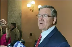  ?? ASSOCIATED PRESS ?? Ohio State Rep. Bob Cupp answers questions from the media July 30.