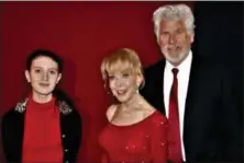  ?? SUBMITTED PHOTOS ?? Rodeo Marie Hanson, 12 of Fleetwood, with Barbara Eden and Barry Bostwick at the meet and greet event for A.R. Gurney’s “Love Letters” performed at Kutztown University on Feb. 13.